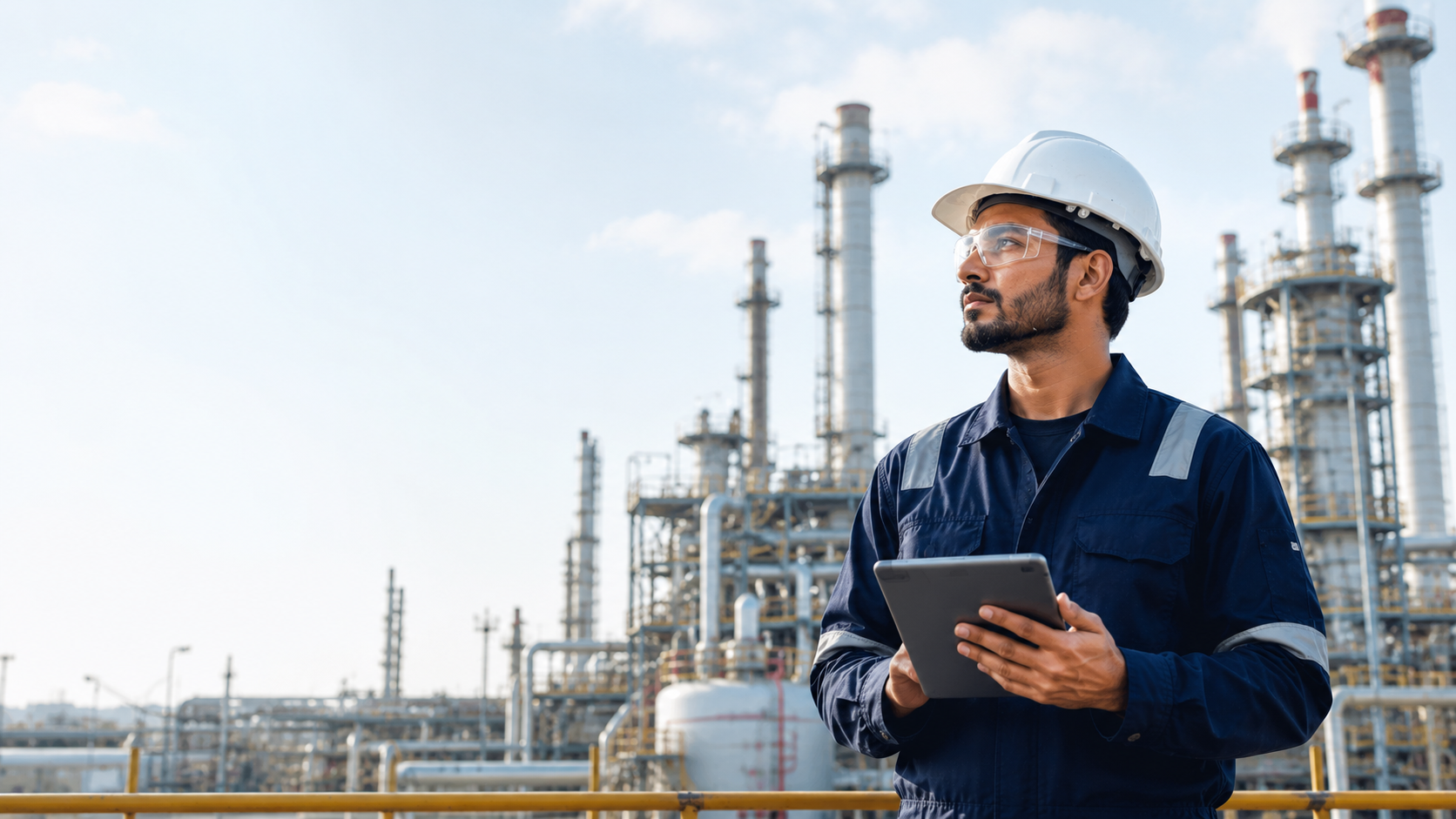 Inspection engineer at industrial plant